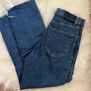 Express High Rise Straight Jeans